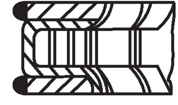 MAHLE 028 01 N0 Set segmenti piston