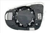 Sticla oglinda exterioara dreapta TYC VW Golf VI 5K1 Touran 1T3 202015, convexa si incalzita, geam retrovizor pentru oglinda electrica, compatibil