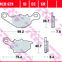 Set placute frana TRW MCB679 - Kawasaki KLX-B - KMX 125 - AN 125 (95-99) - UC Epicuro (99-02) - DR-Z 125 (04-12)