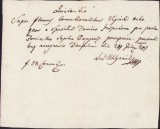 A365 Chitanță olografă, 1849, &icirc;n limba latină