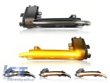 Semnale de &icirc;ntoarcere LED dinamice de tuning potrivite pentru oglinzile laterale ale Audi A3 8P 2011-2013, A4, S4, RS4 2010-2015, A5, S5 2010-2016, RS