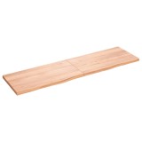 Cumpara ieftin Blat de masă maro 180x50x(2-4) cm, lemn masiv stejar tratat