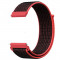Curea material textil, compatibila Samsung Galaxy Watch Active, telescoape Quick Release, Barn Red