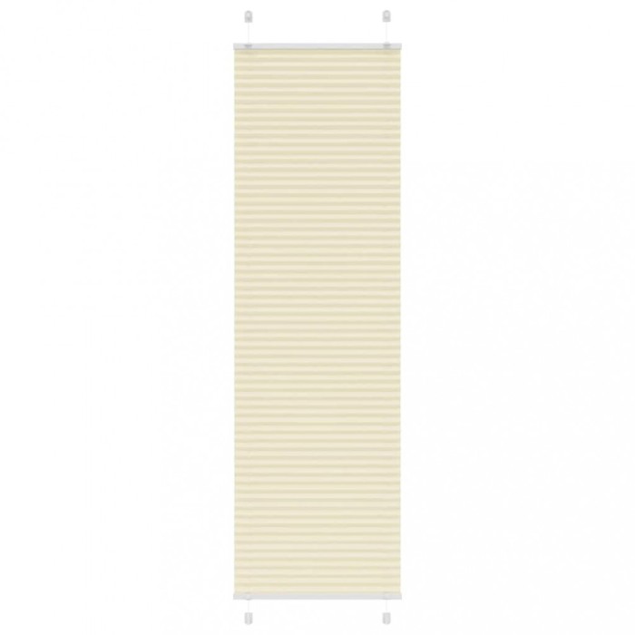 vidaXL Jaluză plisată Crem 55x200 cm Lățime țesătură 54,4 cm