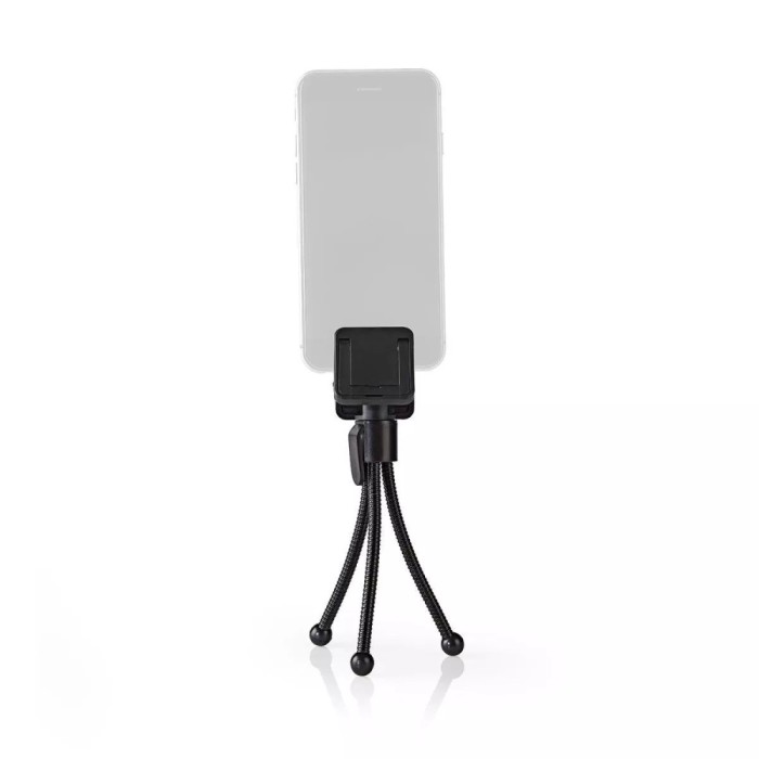 Mini trepied flexibil Nedis pentru smartphone 15.8cm negru