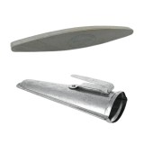 Cumpara ieftin Piatra naturala ascutit coasa Rozsutec, 220 mm, gresie ovala sedimentara pentru ascutire manuala pe camp, structura fina, teaca zincata, Strend Pro