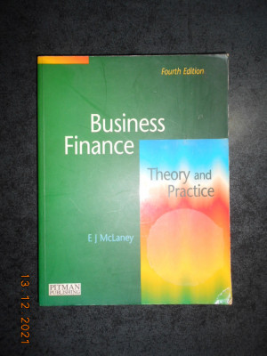 E. J. McLANEY - BUSINESS FINANCE. THEORY AND PRACTICE foto