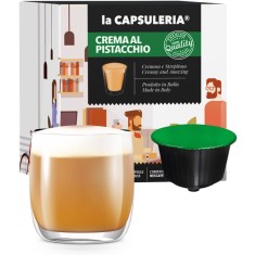 Crema de Fistic, 16 capsule compatibile Dolce Gusto, La Capsuleria