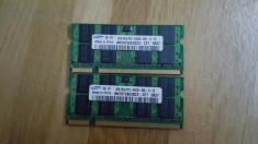Kit 4GB DDR 2 , 2 x 2 Gb SAMSUNG 800 Mhz PC2-6400S Pt.Laptop foto