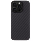 Husa telefon tactical magforce aramid pentru iphone 16 pro max, fibra aramida, ultra slim 0.8 mm, compatibila magsafe, negru