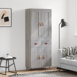 Cumpara ieftin Dulap &icirc;nalt, gri sonoma, 69,5x34x180 cm, lemn compozit