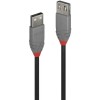 Cablu Date Lindy USB 2.0, Tip A, 1m, Anthra Line