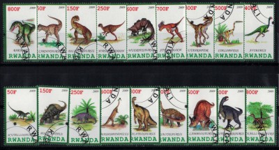 RWANDA 2009 - Dinozauri /serie completa foto