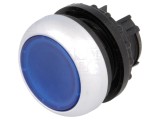Comutator apăsare 22mm albastru 2 poziții
