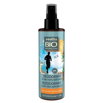 Deodorant vegan pentru barbati cu alaun, Refreshing Venita 100 ml foto