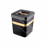 Cutie depozitare eleganta, Pufo Black, 13 x 10 cm, negru