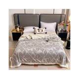 Cumpara ieftin Patura Cocolino cu Blanita pentru Pat Dublu, Dungi Gri - JOJ628