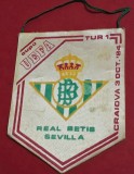Fanion meci fotbal (anii`80) UNIVERSITATEA CRAIOVA - BETIS SEVILLA (UEFA Cup 03.10.1984)