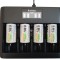 Incarcator universal AA, AAA, C, D, 9V, Ni-Mh cu 4 acumulatori C, HR14, 5000 mAh