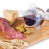 Set 6 Capace transparente si flexibile din silicon pentru vase/recipiente, castron, bol, pahar, borcan,