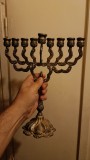 Menorah argintat 9 brate