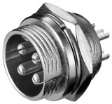Conector XLR 4 pini tata montare panou, Goobay 11232