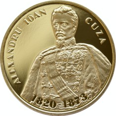 Moneda aur 500 lei 2020 - 200 ani de la nasterea Alexandru Ioan Cuza foto