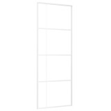 Cumpara ieftin Usa glisanta, alb, 76x205 cm, sticla ESG si aluminiu