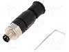 Conector M8, 4 pini, clasa etanseitate IP67, HARTING - 21023591401 foto