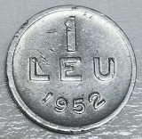 Romania 1 leu 1952 cu luciu