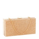Geanta clutch sampanie cu pietricele BRS-5052 05