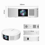 Video proiector Wireless Smartix T269 Full HD 1080p, Wi-Fi + BT 5.0 Dual Band, 25DB, Alb