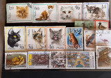Lot de 17 timbre tematica fauna 4, Germania, Stampilat