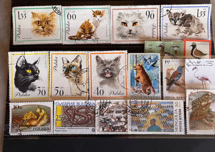 Lot de 17 timbre tematica fauna 4