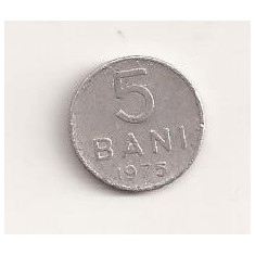 Moneda - Romania 5 bani 1975 , v10