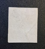 Carol I (Emisiunea "Paris" 1872) - 25 BANI Portocaliu cu Medalion Albastru (Timbru NEDINTELAT / Imperforate) RO1