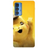 Husa compatibila cu Motorola G51 model Detective Pikachu, Silicon, TPU, Viceversa, Transparent, Carcasa