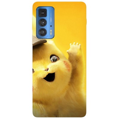Husa compatibila cu Motorola Edge 20 Lite model Detective Pikachu, Silicon, TPU, Viceversa foto
