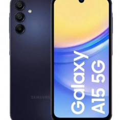 Telefon Mobil Samsung Galaxy A15 5G, Procesor Mediatek Dimensity 6100+ Octa-Core, Super AMOLED Touchscreen 6.5inch, 4GB RAM, 128GB Flash, Camera Tripl