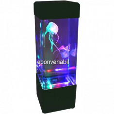 Lava Lamp Lampa Decorativa cu Efect Meduze 23x7cm Alimentare USB foto