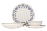 Rinart Set de vesela (Medium) - Valeria - 24 bucăți - 6 persoane - Porţelan