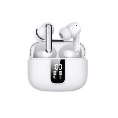 Casti wireless DolphinMC&amp;reg;, Bluetooth 5.3, Control prin Atingere, fara fir, Carcasa Magnetica, Reducere dubla a zgomotului ENC+ANC Afisare LED, Autonom foto