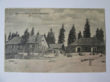 Carte postala Munții Bucegi:Cabana cu sănii,necirculată circa 1915