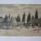 Carte postala Munții Bucegi:Cabana cu sănii,necirculată circa 1915