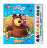 Masha și Ursul. Să pictăm cu Masha și Ursul - Paperback brosat - *** - Litera mică