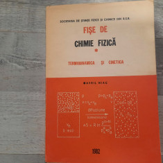 Fise de chimie fizica.Termodinamica si cinetica de Gavril Niac