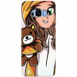 Husa silicon pentru Samsung S8, Girl With Little Bear