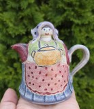 INEDITA SOLIFLORA / VAZA MICA DIN CERAMICĂ, LUCRATA MANUAL, ITALICA ARS