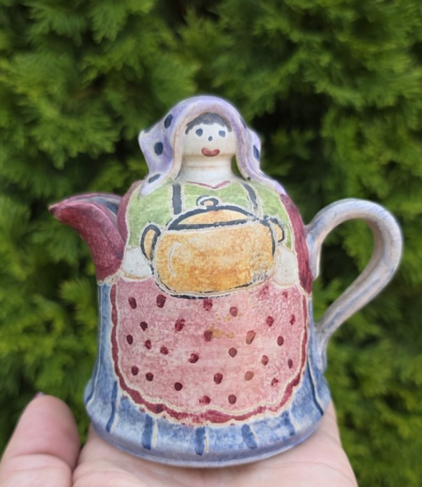 INEDITA SOLIFLORA / VAZA MICA DIN CERAMICĂ, LUCRATA MANUAL, ITALICA ARS