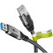 Cablu LAN Ethernet USB-A 3.0 la RJ45 1.5m CAT6 Gbit/s negru Goobay 70497